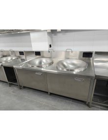 BẾP TỪ ĐÔI CHẢO LIỀN INOX