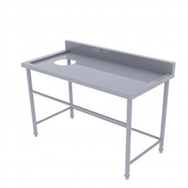Bàn inox có lổ xả rác